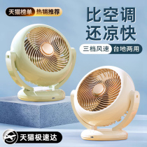 小风扇桌面移动便携usb充电台扇循环扇大风力办公室家用静音2971