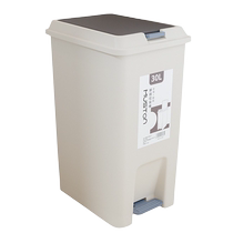 Large-capacity push-type toilet bucket with lid simple paper basket toilet living room kitchen foot-operated trash can Huanghe 1117