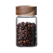 Glass coffee powder sealed jar coffee bean storage jar storage jar bottle sealed tea jar 1925