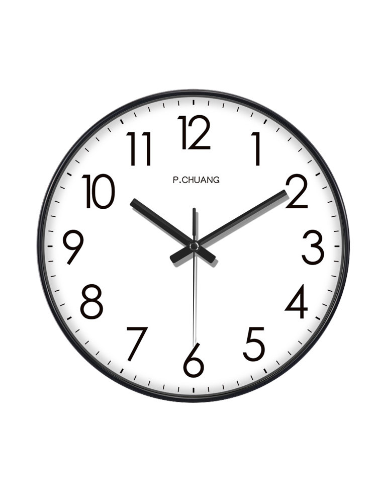 Suning.Com Affordable Luxury Radio-Controlled Clock Wall Clock for Living Room Home Use Fashionable Simple Clock Wall Hanging Clock 2129