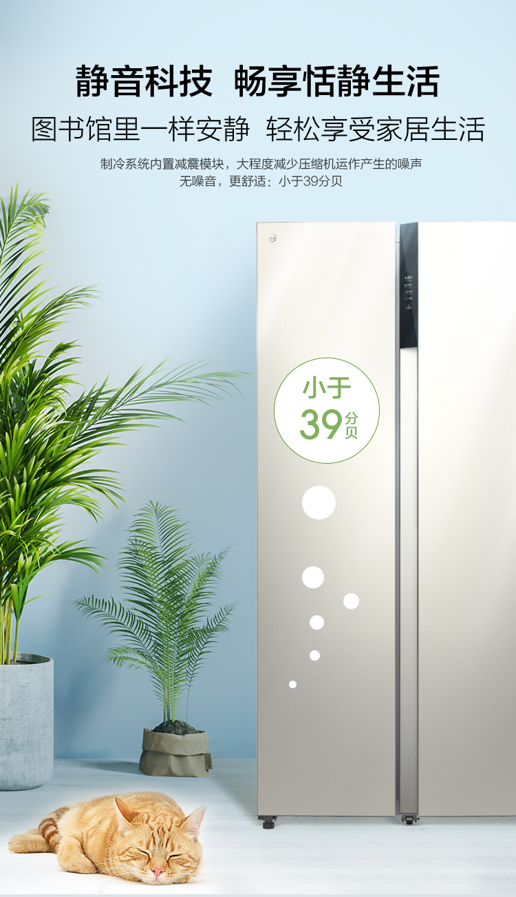 苏宁极物 JSE4628LP 风冷变频 一级能效 双开门冰箱 图8