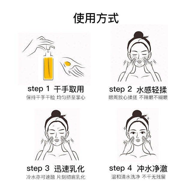 Mac/Makeup Remover Oil for Sensitive Skin, Non-Stinging, White Peony Skin Nourishing, Deep Cleansing, Refreshing for Eyes and Lips 4017