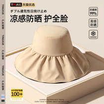2024 New Sun Protection Hat Womens Sun Shade Vinyl Sun Protection UV Face Covering Summer Sun Hat Fisherman Hat 3451