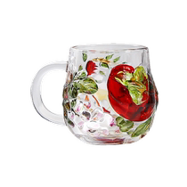 Flewenz Shishi Ruyi painted glass grape heat-resistant crystal glass water cup milk handmade cup 1399