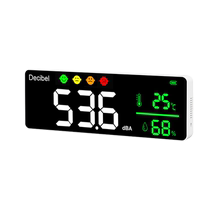 Wall-mounted decibel meter noise meter sound detector bar square dance noise tester temperature and humidity meter 3391