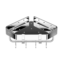 Perforated bathroom shelve 304 stainless steel toilet shower room corner triangular basket containing wall-mounted 1763