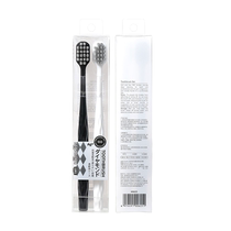 Wide-head toothbrush soft bristles high-density diamond pattern cleaning between teeth family set couple adult manual pregnant woman 2247