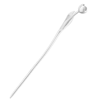 Tulip sterling silver hairpin for women ancient style new Chinese style national fashion silver hairpin Hanfu Chinese Valentines Day gift for girlfriend 2521