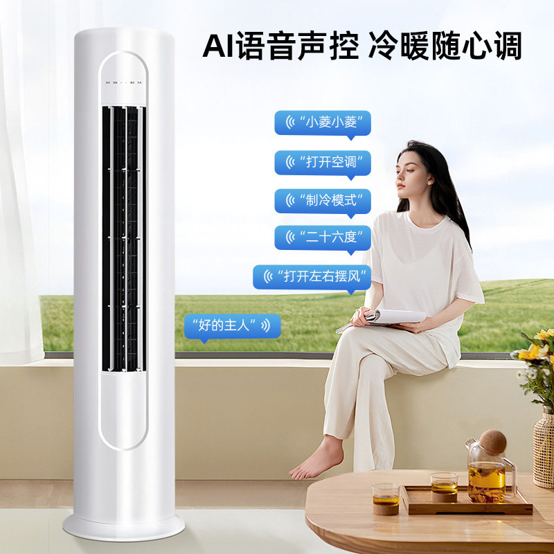 [National Subsidy] Suning Air Conditioner for Home Use, Large 2/3 Hp Cooling and Heating, First-Class Inverter, Copper Pipe, Vertical Cabinet Unit Yo1460