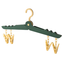 Clothes drying rack set non-slip clothes hanging home with clip clothes hanging jk skirt trouser clip seamless trouser rack clothes support Huanghe 1117