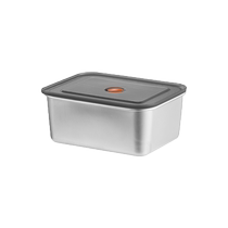 316 stainless steel crisper kitchen refrigerator heat-resistant lunch box lunch box square storage sealed box with lid 2351