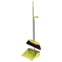 Household broom broom dustpan set soft bristle brush broom strips not easy to stick to hair sweep the floor and wipe the water Huanghe 1117