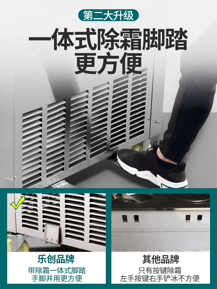 Креативная техника Lechuang Stir-Fried Macau Machine Sweet Stalls Авто-мороженое Ванильное мороженое stir-fried milk fried ice cream counterbing ice congee
