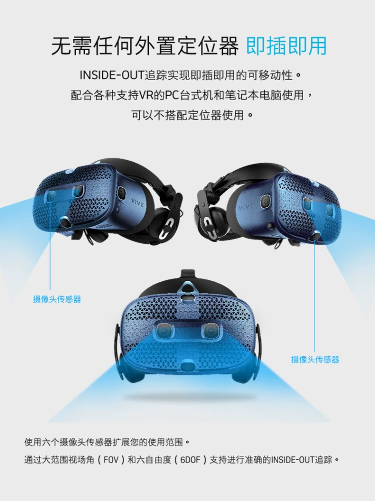 HTC VIVE COSMOS high -end VR gaming glasses set computer VR glasses myopia.
