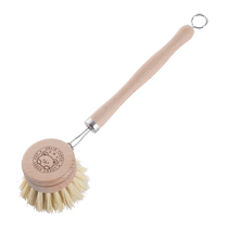 Long-handled pot brush kitchen special degreasing cleaning brush multi-functional non-damaging pot removable household dishwashing brush 3842