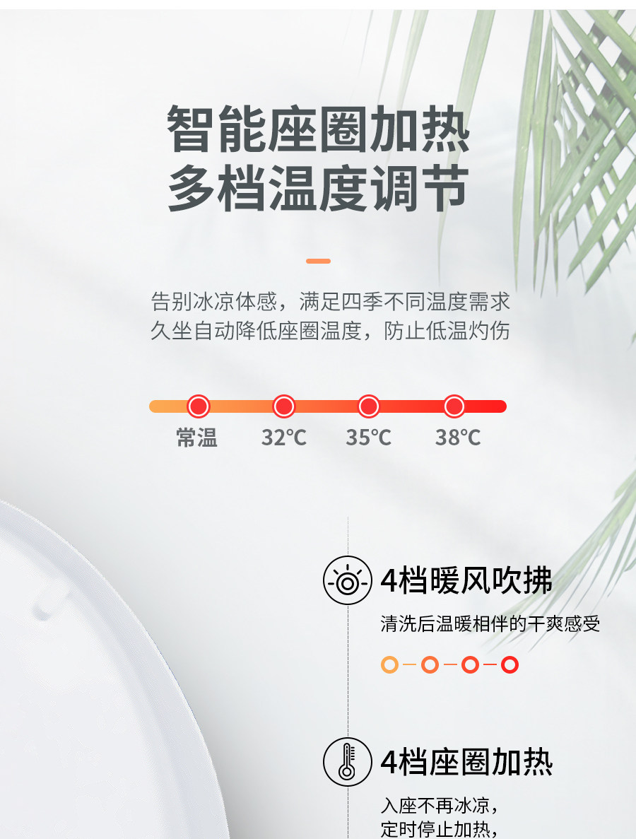 小神价 小米生态链 小沐 即热式智能马桶盖板 暖风烘干 自动除臭 图11