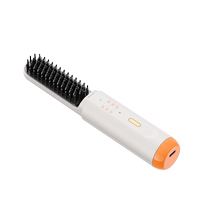 Wireless hair straightening comb negative ion does not hurt hair straightening and curling dual-purpose hair care hair comb fluffy artifact portable 3260