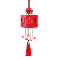 Teng Xuan Lantern Festival Diy Handmade Wind lantern New Year lantern wood carved with ancient windy lanterns to hang up Spring Festival Cage 1563