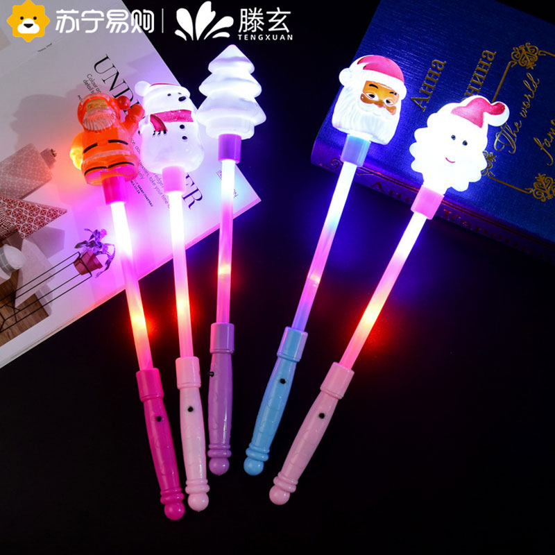 Teng Hyun Flash Christmas Spring Spring Handstick Cartoon Glowing Old Man Snowman's Toy Concert Gathering 1563-Taobao