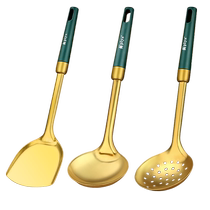 Spatula for household non-stick pans special cooking spatula kitchen utensil set stainless steel frying spoon spoon colander full set 1789