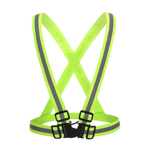 Reflective vest safety harness high-gloss webbing night reflective elastic reflective clothing riding construction site vest 2448