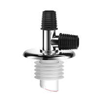 Washing machine sewer pipe floor drain joint drainage pipe special anti-odor and anti-overflow dual-use toilet tee cover 1763