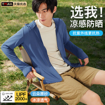 Sun protection clothing for women and men 2024 new summer thin anti-UV ice silk sun protection clothing breathable short jacket J1074