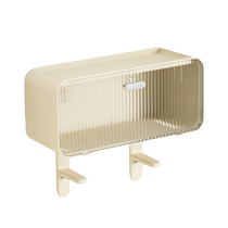 Hole-free bathroom storage rack bathroom towel rack wall washbasin cosmetics wall-mounted storage box cabinet 1763