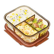Lunch box microwave heating special glass bowl crisper separated fruit lunch lunch box for office workers 2239