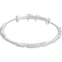 Chinese jewelry flourishes and Pingan Fu brand pure silver bracelet C1 is a birthday gift for my girlfriend for my mother. About 20g937