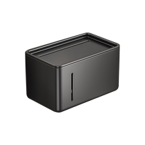 Bathroom tissue box wall-mounted bathroom toilet hand tissue holder toilet paper box space aluminum punch-free 3459