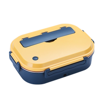Plug-in electric heating lunch box stainless steel insulated lunch box self-heating lunch box for office workers heated lunch box 3842