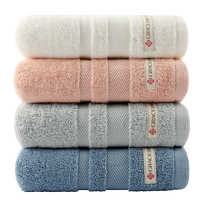 4 pieces of Jialiya towel pure cotton bath and face wash household men and women style cotton soft absorbent towel 814