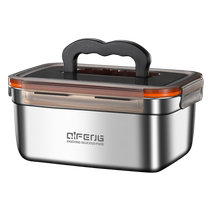 Stainless steel crisper box for refrigerator special sealed fruit lunch box heatable lunch box for office workers 1632