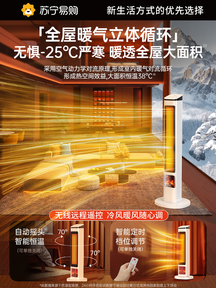 Heater for Home Use, Energy-Saving Heater, Small Sun Heater for Office, Bathroom, Baby, 2025 New Model Electric Heater, Model 1319