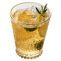 Glass cup high-looking embossed cup tipsy wine cup home girls cute water cup juice drink cup 2407