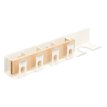 Log wind hair dryer and toothbrush integrated storage rack without punching bathroom washroom hair dryer storage rack 1081