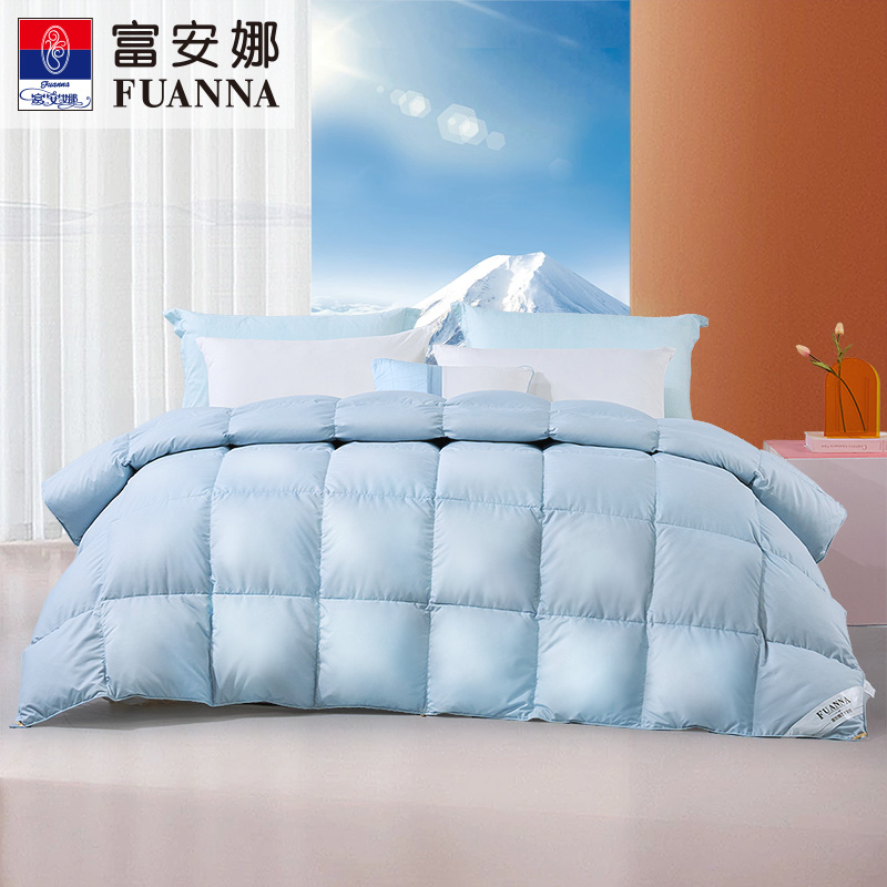 Fuana down quilted by white goose down Winter Quilt Thickened Bedding Winter Warm Single Double Winter Thick Quilt-Taobao