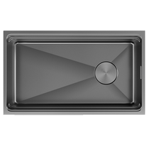 SEREN HOME sink vegetable basin nano stainless steel handmade basin antibacterial ladder large single tank (1346)