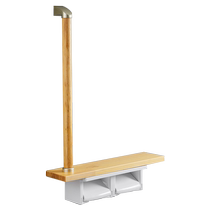 Wrist Companion 352 solid wood armrest can store paper roll with storage box wall-mounted safety anti-slip toilet paper holder for the elderly