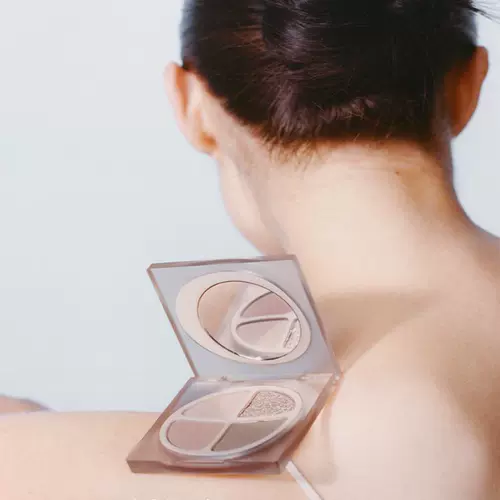 Joocyee, матовые палетка теней, нюдовый хайлайтер, четыре цвета, полупрозрачная растушевка