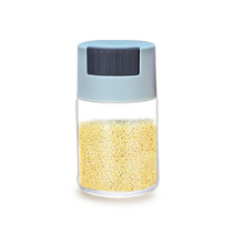 定量盐罐调料盒玻璃厨房调料罐防潮密封调味罐家用调味瓶套装1648