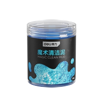 Deli Multifunctional Cleaning Soft Glue Household Car Cleaning Black Technology Car Vacuum Dust Cleaning Artifact 1848