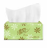 638 Qingfeng ткань светло-зеленый цветок гибкая 2-слойная 200*20 упаковка туалетная бумага салфетки для лица полная коробка