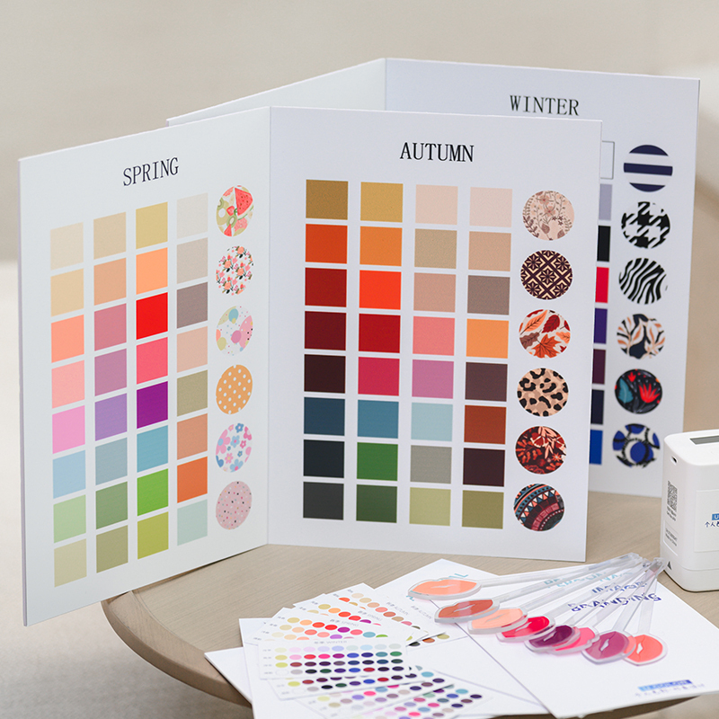 Color Test, Color Diagnosis, Display Color Card, Photography, Four-Season Color Board, Display Board, A3 Pattern Card