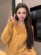 2025 Autumn/Winter New Korean Style Loose Slimming Versatile Casual Lazy Chic Fashion Long Sleeve Knitted Cardigan for Women