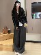 2025 Autumn New High-End Casual Lazy Style Loose Slimming Versatile Striped V-Neck Cardigan Knit Jacket