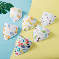 Spring autumn winter saliva towel baby pure cotton surrounding mouth scarf newborn water suction anti-spitting milk surrounding pocket baby triangle towel