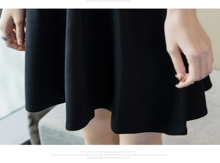 VK旗艦店 韓國風網紗拼接兩面可穿圓領V領短袖洋裝