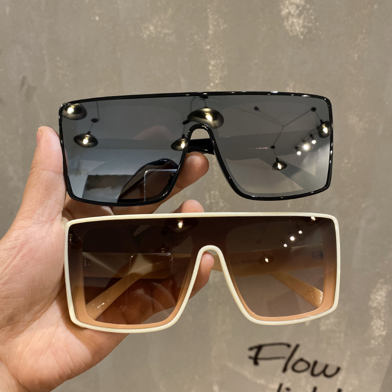 Sun Glasses Women Ins Retro Wind Super Black Frame Glasses Recessed Styling Round Face Sunscreen Sun Glasses Male Street Flareo